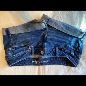 American eagle blue jeans short shorts!